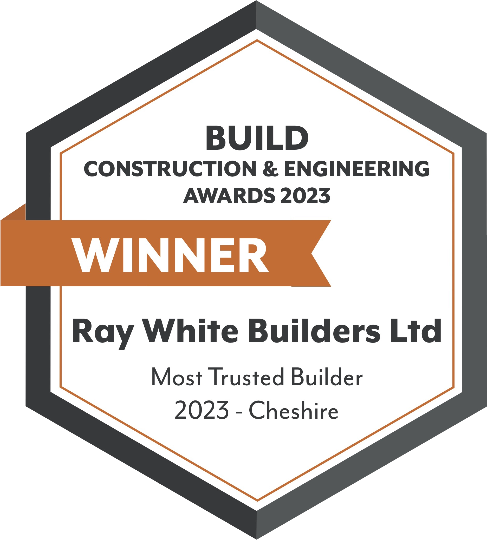 the winner badge for the construction and engineering award